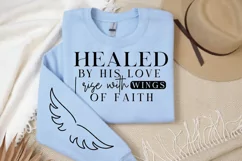 Healed By His Love Sleeve SVG, Christian SVG Design Product Image 2