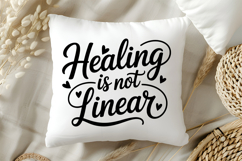 Healing Is Not Linear SVG | Mental Health SVG Product Image 5