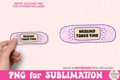Healing Takes Time PNG, Mental Health Matters Product Image 1