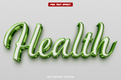 Health 3D editable text effect Product Image 1