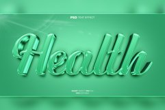 Health 3D editable text effect Product Image 1