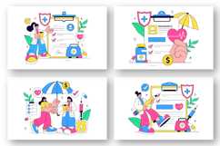 10 Health Insurance Vector Illustration Product Image 2