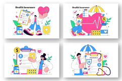 10 Health Insurance Vector Illustration Product Image 3