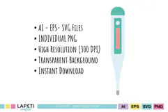 Healthcare clipart with medical equipment and health symbols