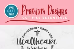 Show your support for healthcare workers with this unique SVG design featuring a circle and the phrase 'Healthcare Worker'. Perfect for gifts or personal use-available for both men and women.