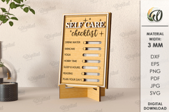 Healthy habits Trackers Bundle Laser Cut. Planner SVG Product Image 2