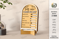 Healthy habits Trackers Bundle Laser Cut. Planner SVG Product Image 13