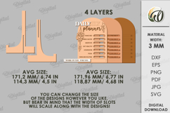 Healthy habits Trackers Bundle Laser Cut. Planner SVG Product Image 5