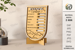 Healthy habits Trackers Bundle Laser Cut. Planner SVG Product Image 10