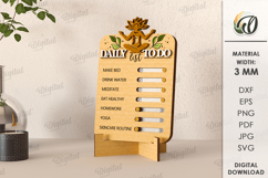 Healthy habits Trackers Bundle Laser Cut. Planner SVG Product Image 11