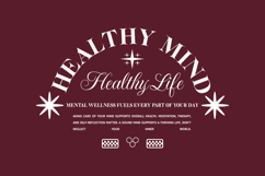Healthy Mind Healthy Life Urban Typography T-shirt Design Product Image 1
