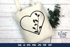 Valentine's Day Floral Heart SVG Cut File