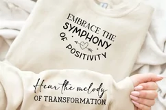 Embrace The Symphony Of Positivity SVG, Sleeve SVG Design Product Image 2