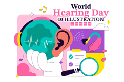 10 World Hearing Day Illustration Product Image 1