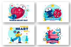 10 World Heart Day Illustration Product Image 3