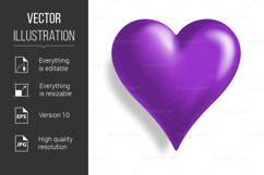 A simple heart on a white background Product Image 1