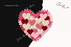 Faux Latch Hook Valentine Hearts| Valentine's Day PNG Product Image 2