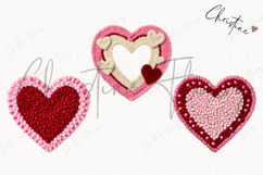 Faux Latch Hook Valentine Hearts| Valentine's Day PNG Product Image 3