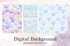 Heart Valentines Background Love Wallpaper Bokeh Backdrop Product Image 1