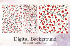 Heart Valentines Background Love Wallpaper Bokeh Backdrop Product Image 1