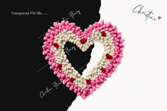 Faux Latch Hook Valentine Hearts| Valentine's Day PNG Product Image 2