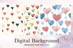 Heart Valentines Background Love Wallpaper Bokeh Backdrop Product Image 1