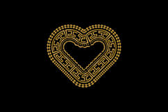 Heart abstract art decorative ornament luxury golden design Product Image 1