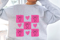 Checkered Valentine’s Day PNG Trendy Pink Valentine Design Product Image 2