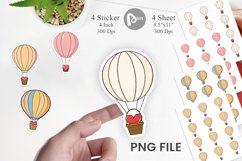 Heart Balloon Sticker Product Image 1