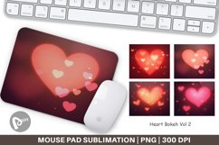 Mouse Pad Heart Bokeh Product Image 1