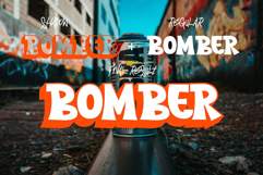 Heart Bomber | 3D Layered Graffiti Webfont for Bold Websites Product Image 5