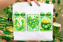 Coquette Bow St Patrick's Day PNG, Lucky Day PNG, Irish PNG Product Image 2