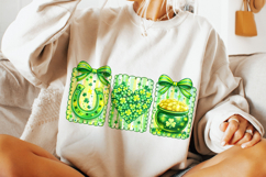 Coquette Bow St Patrick's Day PNG, Lucky Day PNG, Irish PNG Product Image 5