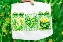 Coquette Bow St Patrick's Day PNG, Lucky Day PNG, Irish PNG Product Image 7
