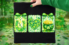 Coquette Bow St Patrick's Day PNG, Lucky Day PNG, Irish PNG Product Image 1