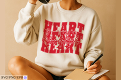 Valentine Heart Breaker SVG PNG T-shirt Design Product Image 3