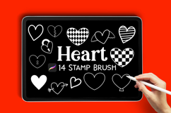 14 Heart Stamps for Procreate | Valentines Day Product Image 2