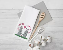 Cute Bunnies embroidery design, cute bunnies in love design Product Image 4