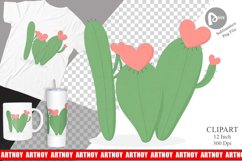 Heart Cactus Clipart Product Image 1