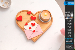 Heart Tea Light Candle Holders Laser Cut Bundle | Hearts SVG Product Image 2