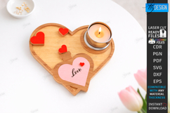 Heart Tea Light Candle Holder Laser Cut | Valentines Day SVG Product Image 1