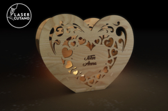 Heart Candle Holders - Set of 5 - Valentine’s Day Laser Cut Product Image 5