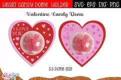 Heart Candy Dome SVG