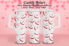 heart candy valentine themed 40oz tumbler wrap design featuring valentine style artwork available as digital files ready to download for crafting and decor projects