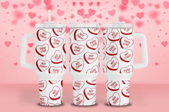 heart candy valentine themed 40oz tumbler wrap design featuring valentine style artwork available as digital files ready to download for crafting and decor projects