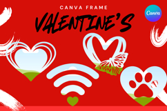 Heart Canva Frame Love Heart Valentine Shape Photo Frame_1 Product Image 1