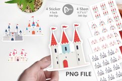 Heart Castle Sticker Product Image 1