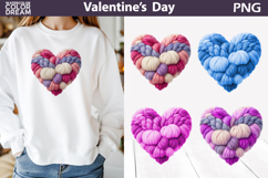 Heart Valentine Clipart | Latch Hook Heart Valentine's Day Product Image 1