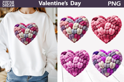 Heart Valentine Clipart | Latch Hook Heart Valentine's Day Product Image 1