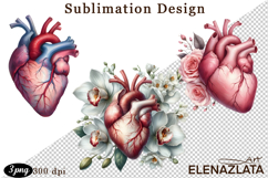 Watercolor Lungs, Brain and Heart Product Image 1
